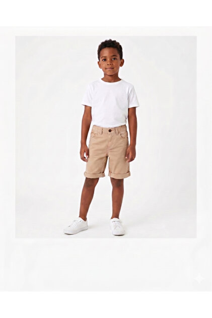 Boy's Beige Shorts