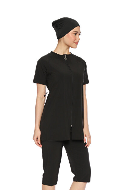 Haliç Mayo Young Girl's Sporty Lycra Short Sleeve Semi-Closed