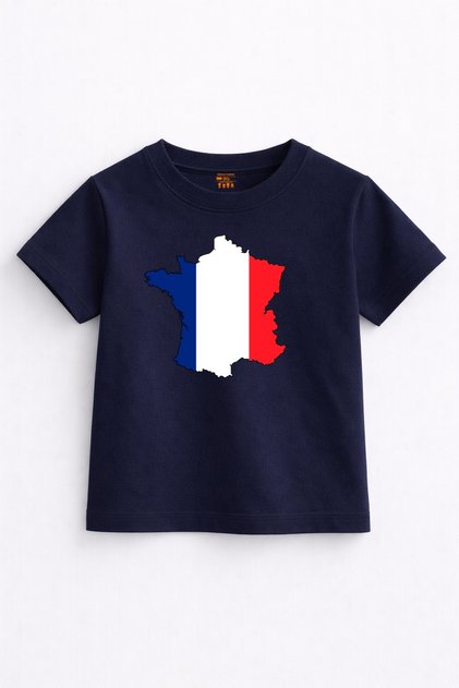 France Ruh - France Map Flag Kids T-Shirt