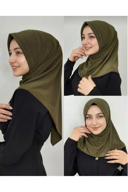 Takmatik Ready-Made Hijab Scarf Khaki