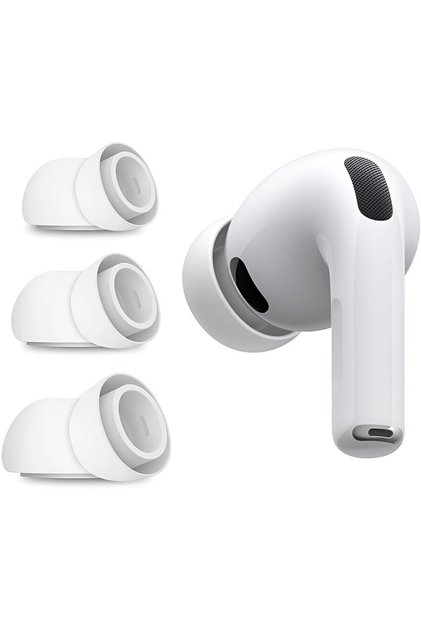 Dopuri din Silicon pentru AirPods Pro 3, XS, S, L (set 3) - AirVibe (ET2) - White