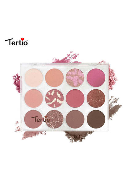 Paletă Fard de Pleoape 12 Culori – Pigment Intens, Rezistență de Lungă Durată, Stil Italian