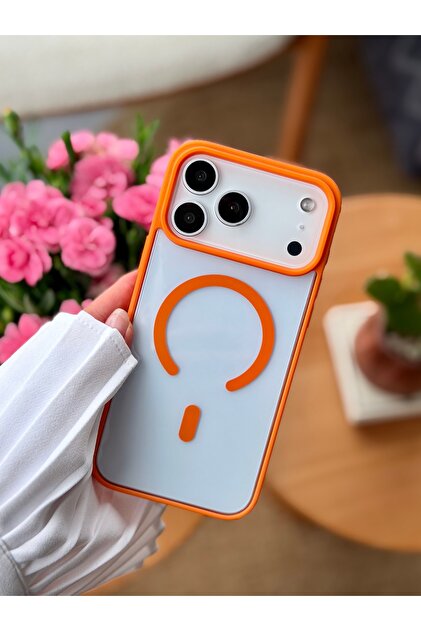Iphone 17 Promax Uyumlu MAGSAFE Özellikli Şeffaf Silikon Kılıf