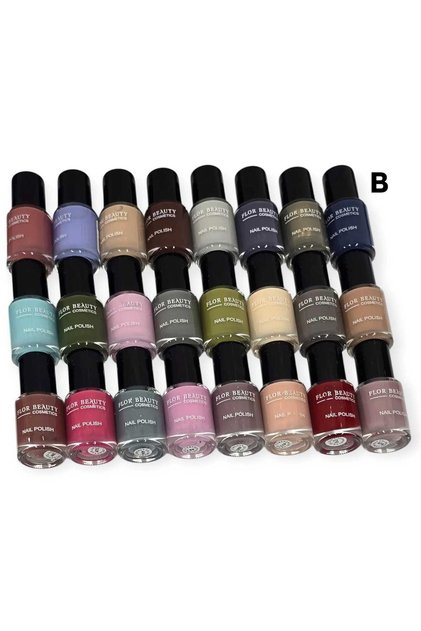 Flower Beauty Manicure Set Shiny 24 Color