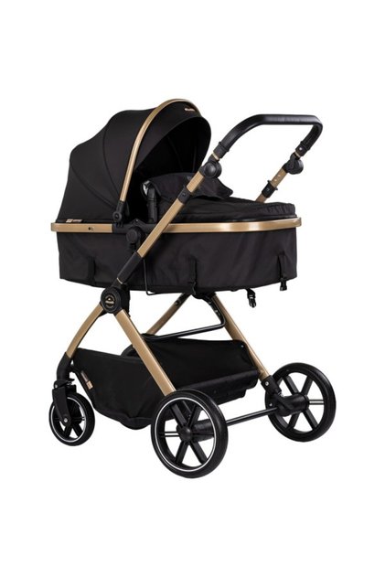 Carucior 2 in 1 Pearl Noir, 0-4 ani, 22 kg + landou transformabil + parte sport reversibila