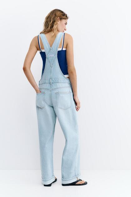 Uzun denim tulum