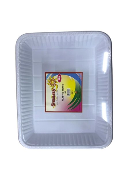 Disposable Rectangular Plastic Serving Tray -#5- 1Kg