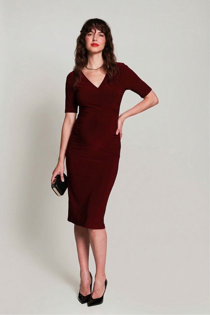 Dolly Dress - Burgundy