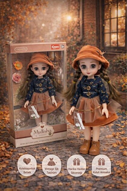 ctoy Oyuncak Mulisha Klasik Moda Aksesuarlı Oyuncak Bebek Qj171B