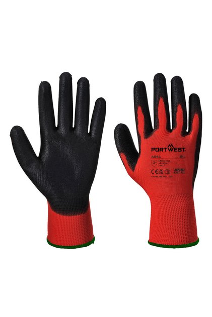 Manusi de protectie, negru/rosu