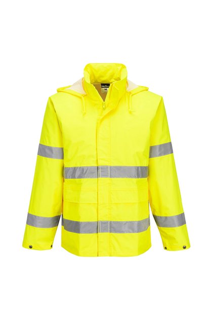 Geaca de lucru, impermeabila, reflectorizanta, pentru ploaie, galben