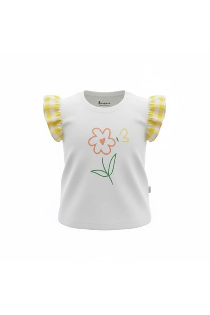 Children's Printed Short Sleeve T-Shirt with Shoulder Straps 1-4 Years