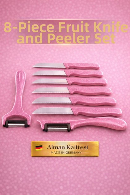 8-Piece Fruit Knife and Peeler Set – Stylish Design, German Quality, Suitable for Gifting