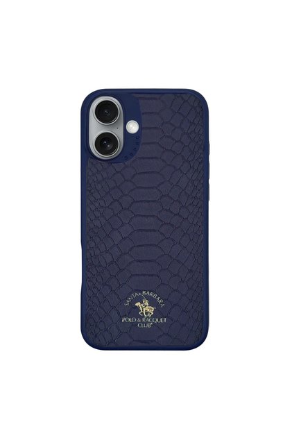 Santa Barbara Polo Racquet Club Apple iPhone 17 Case Pu Leather Crocodile Design Business Knight Cover