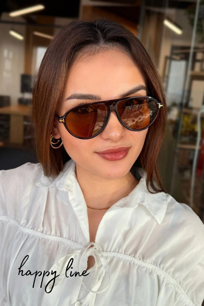 Brown Pilot Sunglasses
