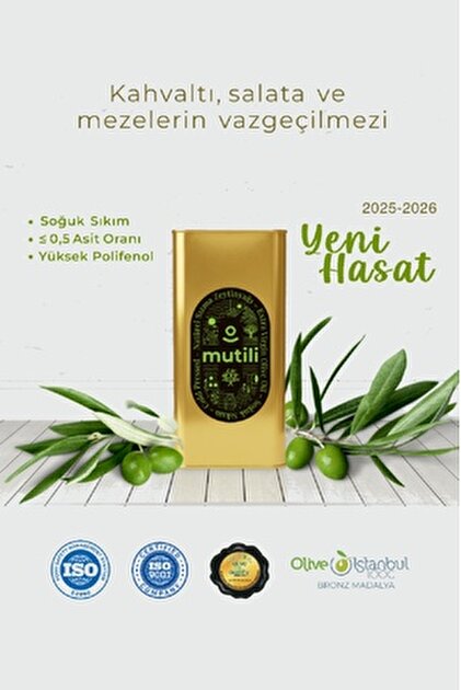 Mutili Naturel Birinci Zeytinyağı 5 Litre – Yeni Sezon Mut