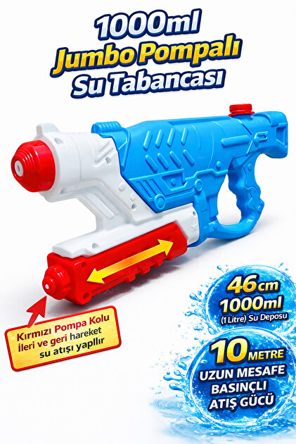 a v d a 1 Litre Büyük Boy Pompalı Su Tabancası - Fiyatı, Yorumları