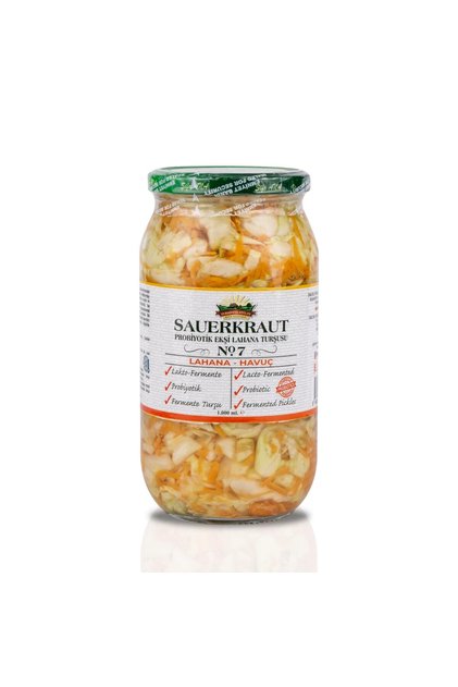 Sauerkraut (Ekşi Lahana Turşusu) No7 Havuçlu (1000cc.)