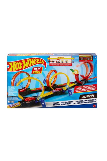 ® Çok Çemberli Yarış™ Oyun Seti ve 1 araba, 4-10 yaş arası çocuklar için hediye