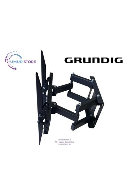 Grundig 65” Uyumlu Hareketli Katlanabilir Televizyon Duvar Askı Aparatı- Kaliteli