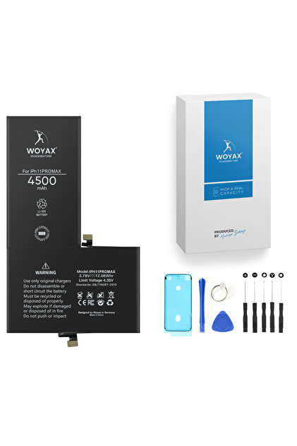 Woyax İphone 11 Pro Max Batarya 4500mah Premium Yüksek Kapasite