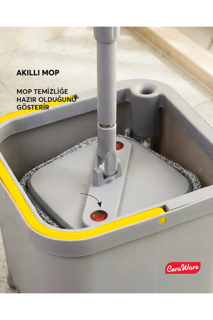 Ceraware Dual System Mop Seti Temiz Kirli Su Ayrımlı Hijyenik