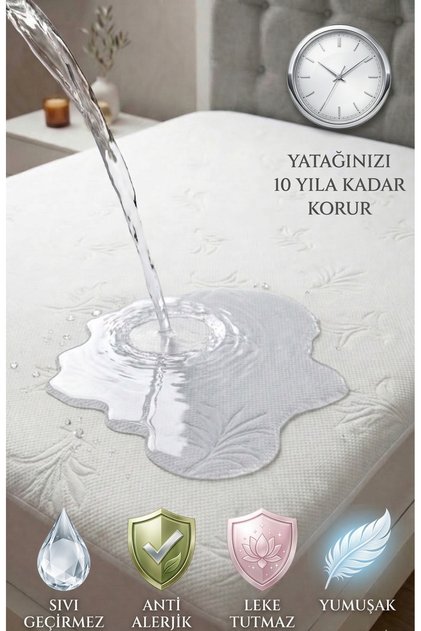 Diamond Liquid-Proof Elastic Fitted Mattress Cover | Bamboo Ultra Quiet Mattress Protector