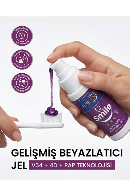 oliways Begisun Smile Mor Ton Diş Bakım Jeli 50 ml – V34 & 4D