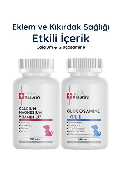 Dr. Nature's Köpek Eklem ve Kemik Destek Seti – Glukozamin +