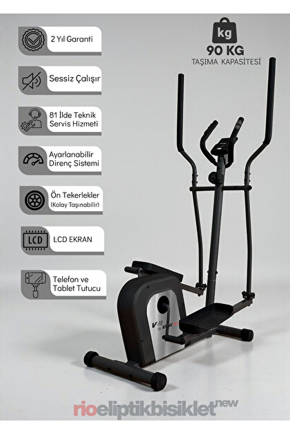 V-Fit by Rio Eliptik Kondisyon Bisikleti | Ev Tipi, Sessiz ve Kompakt