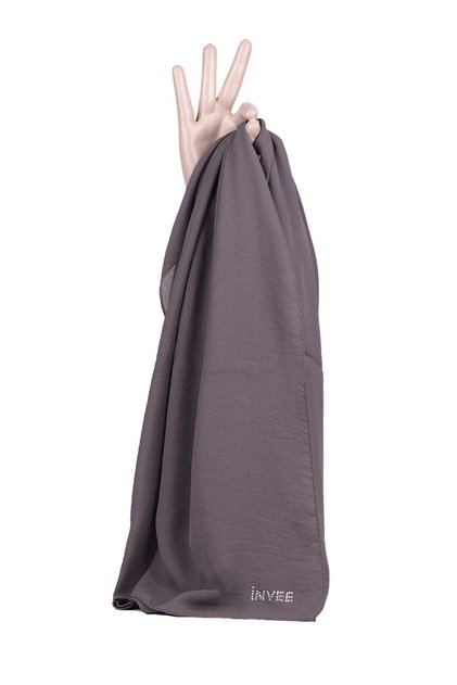 Caz Square Scarf Dark Gray