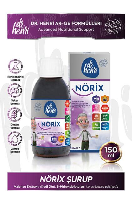 Dr.Henri Nörix Uyku Şurubu Valerian, Melisa ve 5-HTP İçeren