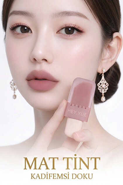 Kozmetik KOREAN 04 Hey Yue - Yeni Seri Lip Glaze Kadife Mat Tint