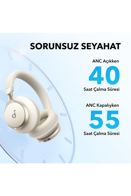 Anker Soundcore Space One Kulak Üstü Bluetooth Kulaklık, Aktif