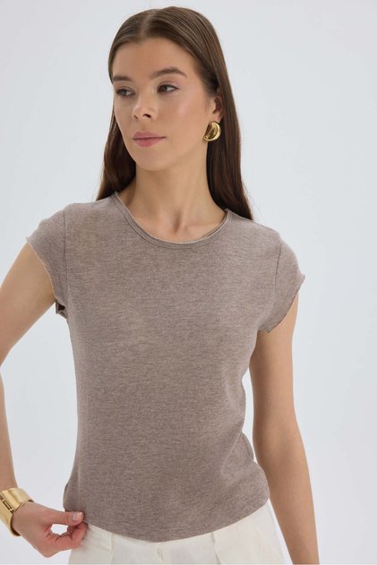 Kensal Slim Fit Mink T-Shirt