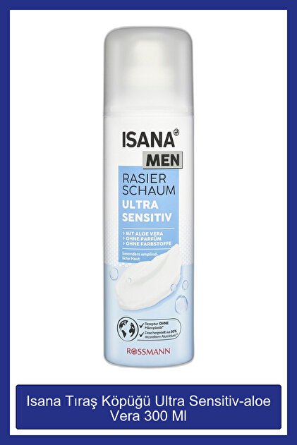 ISANA MEN Tra Kp Ultra Sensitiv-aloe Vera 300 Ml - Fiyat, Yorumlar