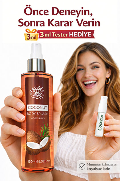 Happy Body Hindistan Cevizi Vücut Spreyi 150 ml - Tropikal Body