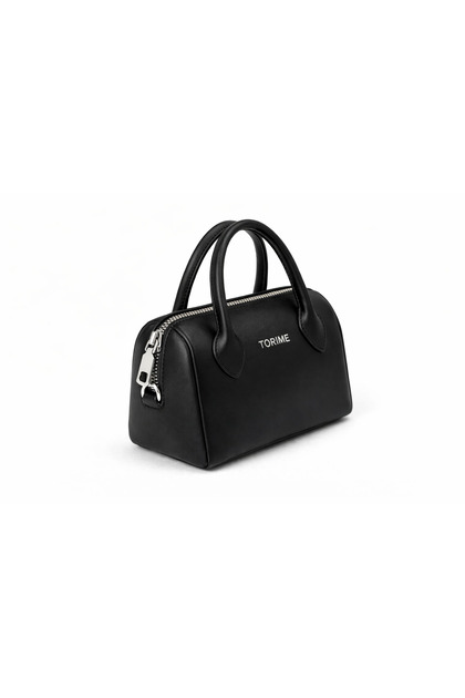 Damen-Hand- und Umhängetasche – Mini-Stilvolle Alltagstasche, Kunstleder, mit Reißverschluss