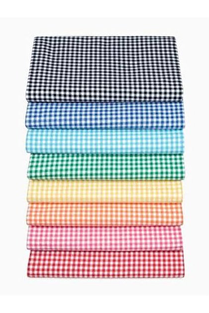 Piti Checkered Cotton Tablecloth Picnic Cloth Nostalgic Cloth Burgundy 170*170