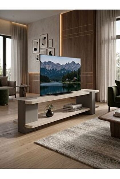 Lisso Home Duo TV Ünitesi Ceviz-Traverten 180x40 - Fiyatı, Yorumları