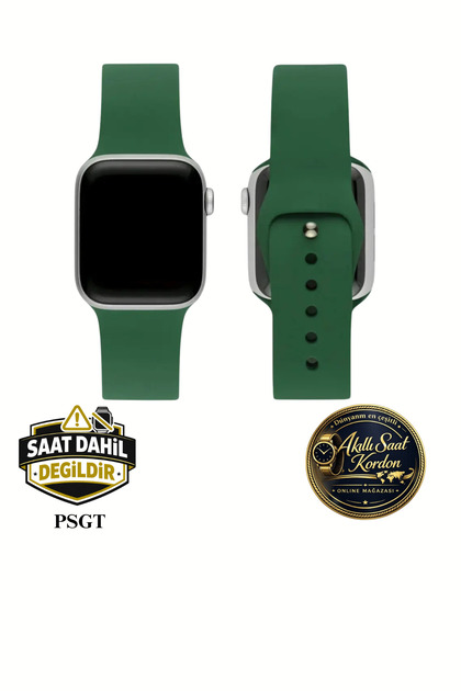Apple Watch Uyumlu Seri: 1/2/3/4/5/6/se/7/8/9 (38-40-41MM) Ve Seri 10-11 (42MM) Silikon Kordon A++