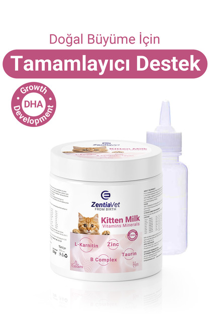 Kıtten Mılk 200gr Kedi Süt Tozu Anne Sütü Destekli (Hamile ve Yavru Kediler için)+BİBERON HEDİYELİ