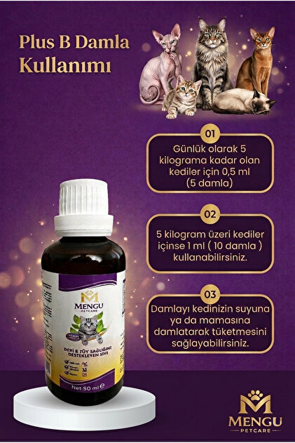 mengu petcare Tüy Dökülmesini Önleyici ve Tüy Sağlığını