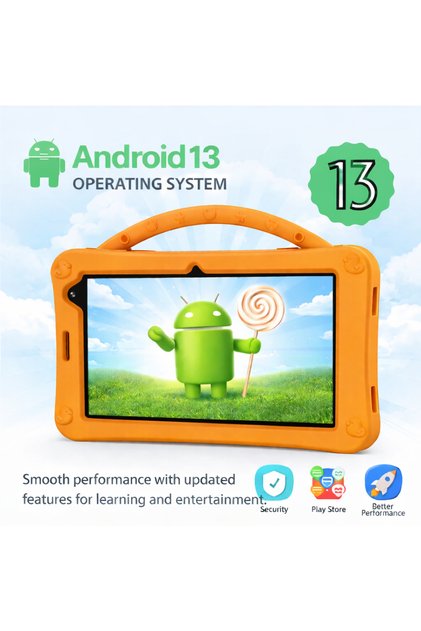 P701 Kids Tablet 7" HD, 6GB+256GB, Android 13, 3000mAh, Dual Camera, SIM, Case
