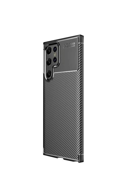Samsung Galaxy S25 Ultra Case Auto Focus Carbon Cover - Black