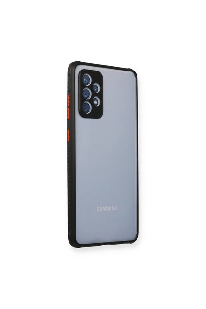 Samsung Galaxy A72 Case Miami Transparent Silicone - Black