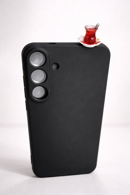 Silicone Case for Samsung A35 with Design of Tea Cup with Sugar
