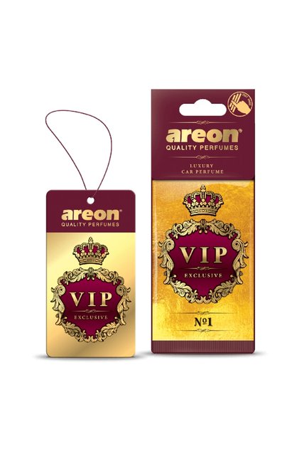 Odorizant auto Areon® VIP Exclusive No 1 – parfum premium, tip card, aromă elegantă și persistentă