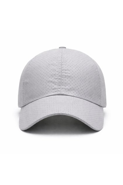 Gray Unisex Sports Hat Breathable Anti-Sweat Adjustable Casual Baseball Cap