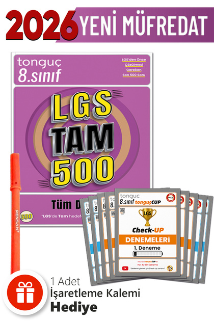 Tonguç Yayınları 8. Sınıf Lgs Tam 500 Soru Bankası +LGS Süreç